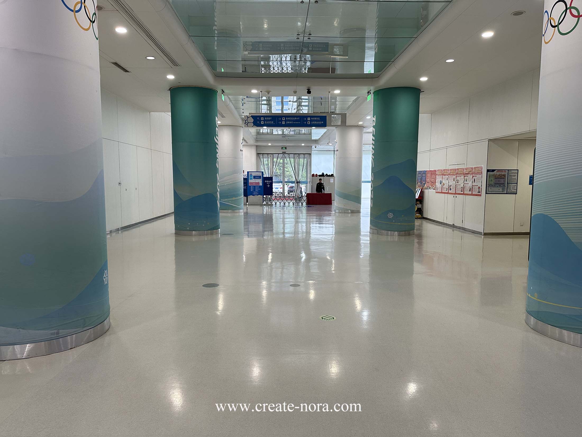 the photo of nora rubber flooring in National Aquatics Center (Water Cube) 5